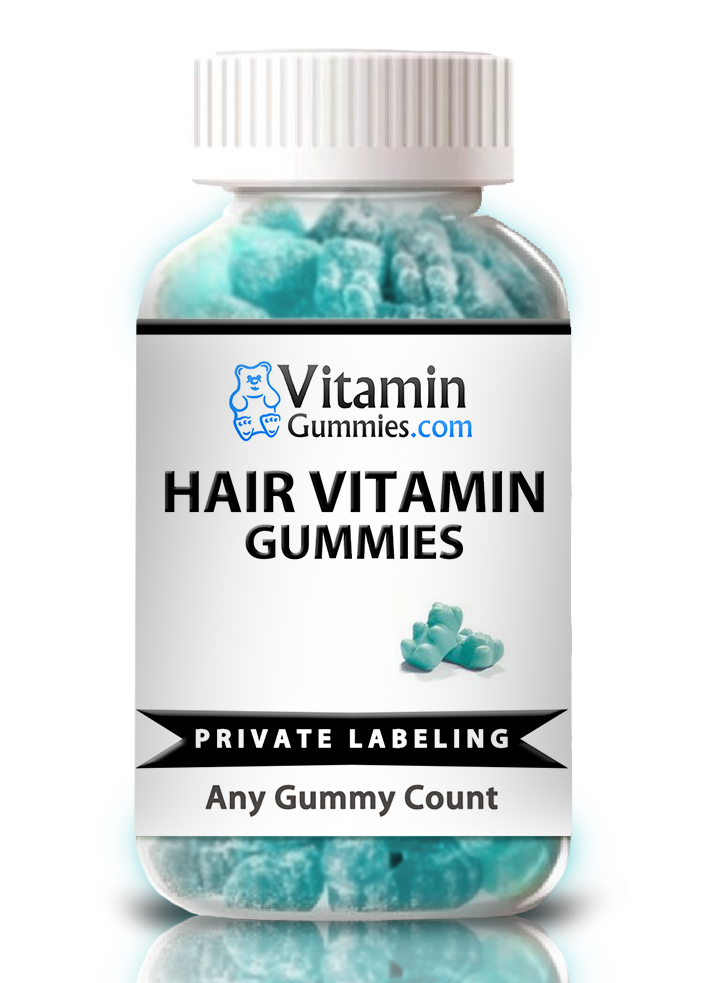 private label hair growth vitamin gummies supplement