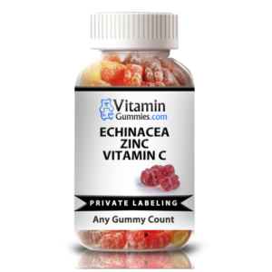 private label echinacea, zinc, vitamin c gummy supplement