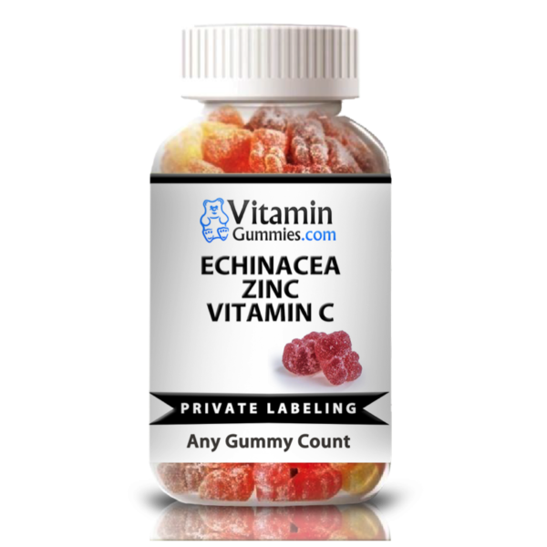 private label echinacea, zinc, vitamin c gummy supplement