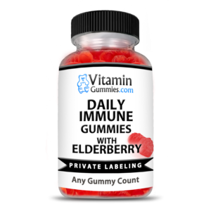 private label daily immune vitamin gummy supplement