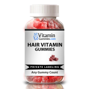 private label hair growth vitamin gummy supplement