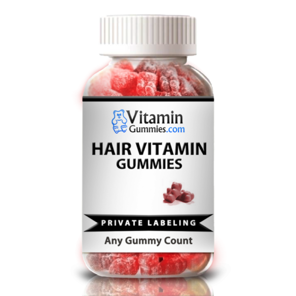 private label hair growth vitamin gummy supplement