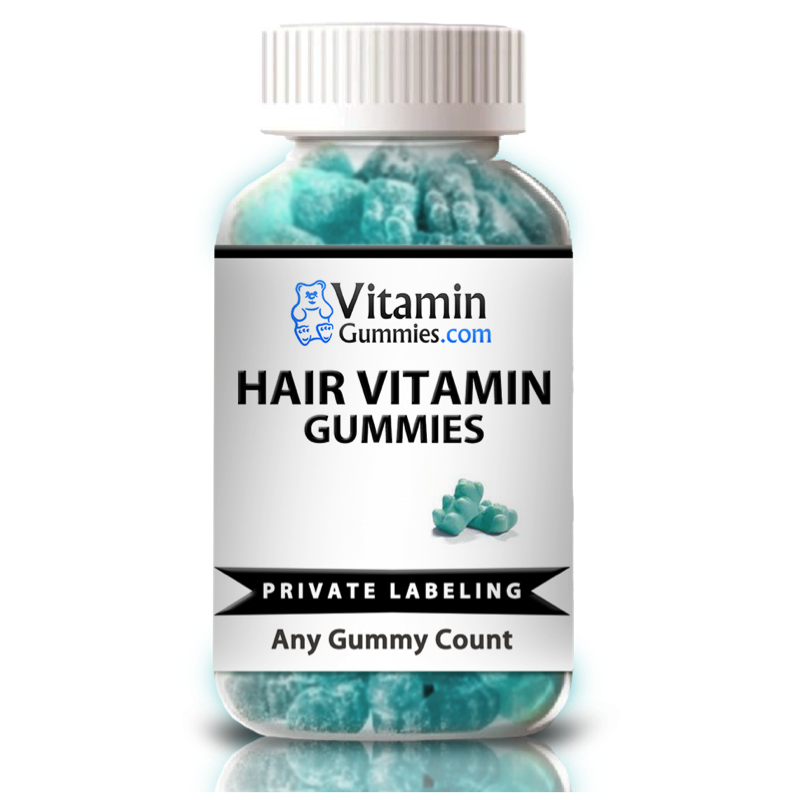 private label hair growth vitamin gummy supplement