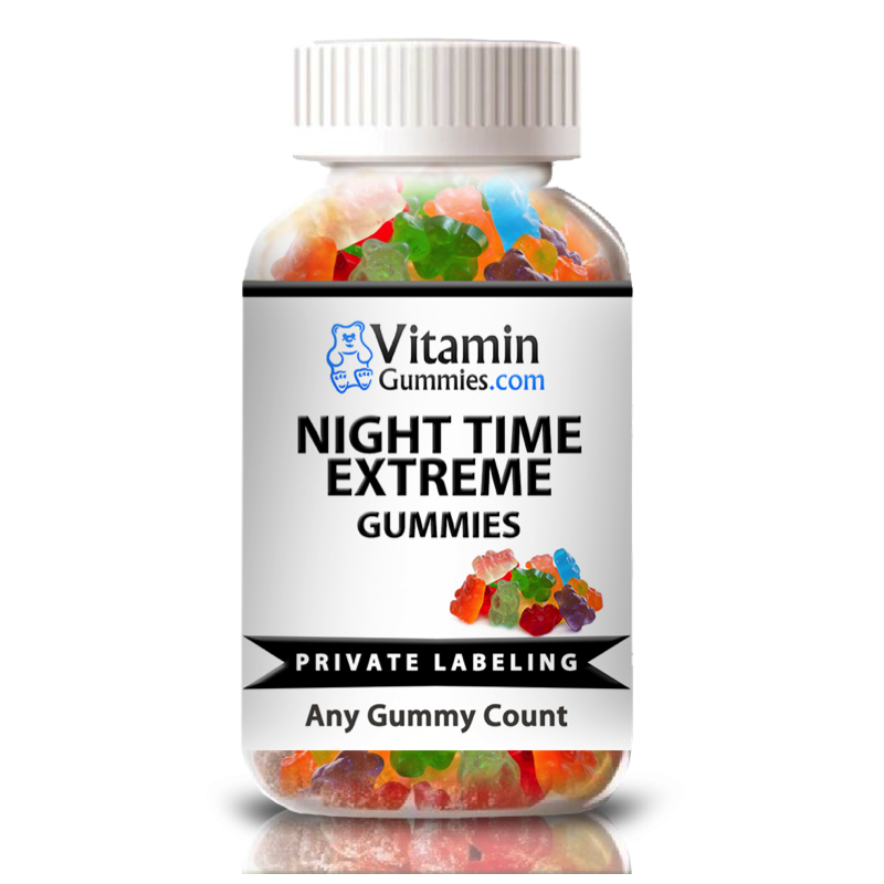 private label night time extreme cbd gummy supplement