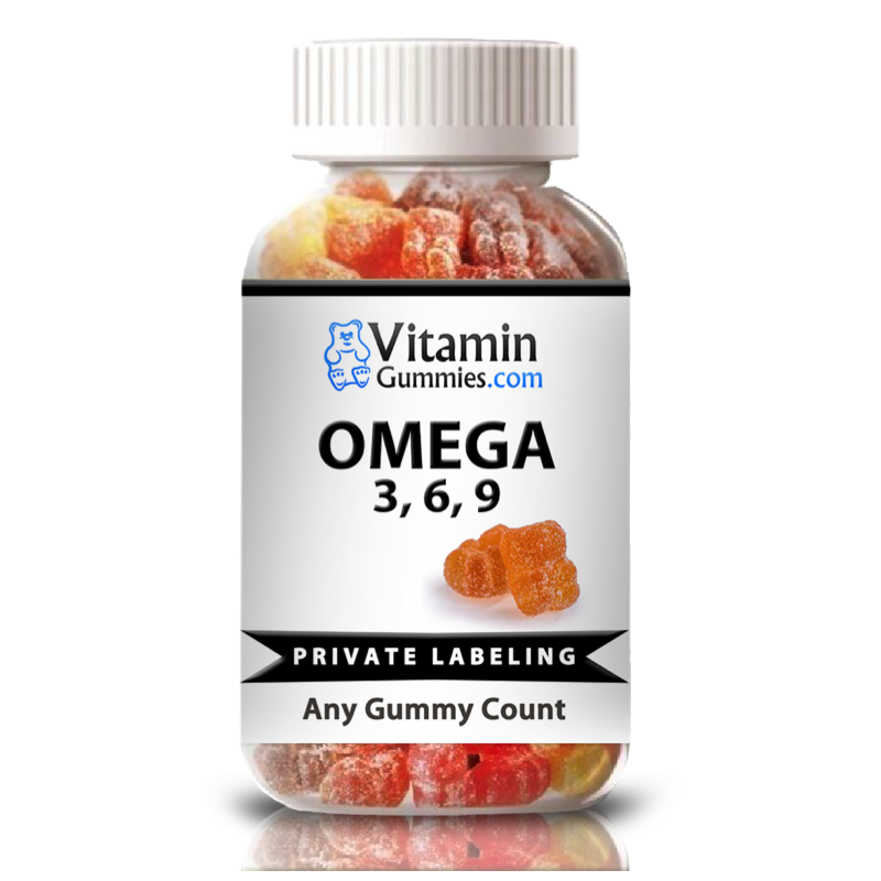 private label omega 3,6,9 gummie vitamin supplement