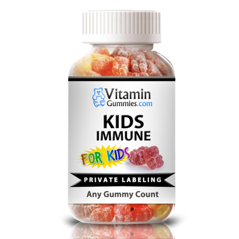 private label kids immune vitamin gummies