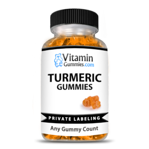 Private Label Turmeric Vitamin Gummies Bottle