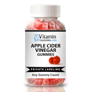 Private Label Apple Cider Vinegar Gummy Supplement bottle