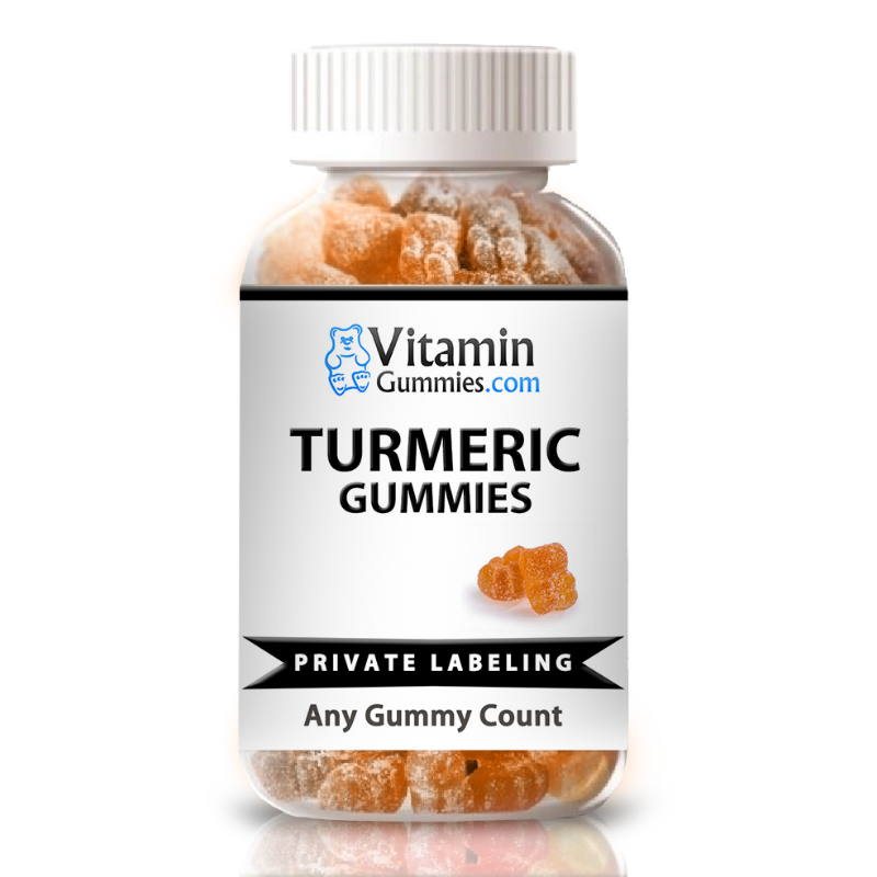 Private Label Turmeric Vitamin Gummies Bottle