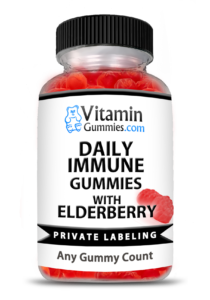 private label daily immune vitamin gummy supplement